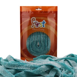 FirstChoiceCandy Sour Strip Chewy Candy Belt 4 Oz (1-Pack, Blue-Raspberry)