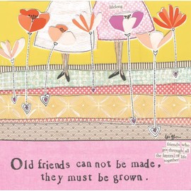 Curly Girl - Greeting Card - Old friends cannot be made...