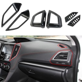 Fewshaw - Kit de cubierta de ventilación de aire para consola central, estilo fibra de carbono, accesorios para Subaru Crosstrek 2018-2023, Forester 2019-2024, Impreza 2017-2023