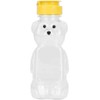 Rosojodg 8 Oz Plastic Bear Honey Bottle Jars, Empty Honey