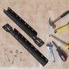 VANROUG Garage Door Opener Bracket, Black Steel, Door Mount, Adjustable