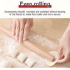 DBAILY Rolling Pin, 2 Pcs Beech Wood Rolling Pin Without