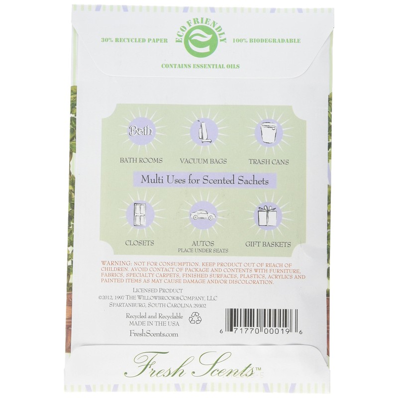 Fresh Scents Scented Sachets - Round Topiary, Pack of 6
