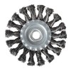 4pc Twist Knot Semi Flat Wire Wheel Cup Brush Set