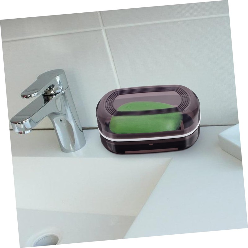 ABOOFAN Travel Soap Holder with Lid Portable Soap Case Drain