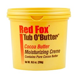 Red Fox Tub O'Butter Cocoa Butter, Moisturizing Creme, 12 Ounce (Pack of 4)
