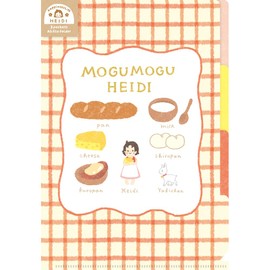 Furukawa Shiko QE128 Clear File A5 3 Pocket Clear File Happinesslife HEIDI Mogu Heidi