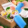 LIOOBO Blue Ice Packs for Coolers: 8PCS Reusable Ice Blocks