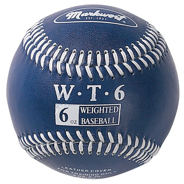 Markwort Weighted 9-Inch Baseballs-Leather Cover (Individually Boxed), Navy