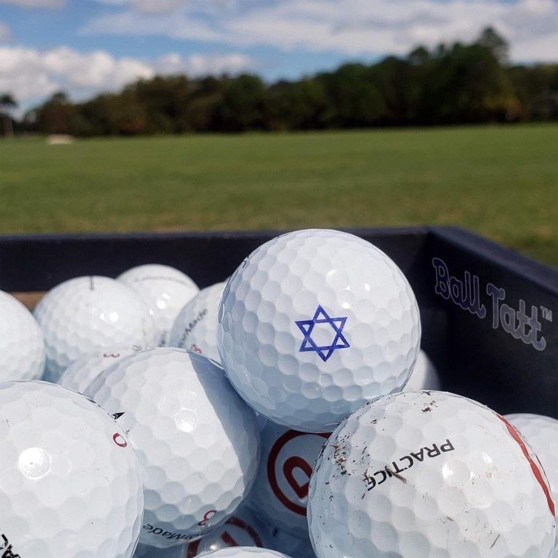 Ball Tatt - Star of David Golf Ball Stamp, Golf