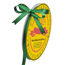 LEEQE Double Face Forest Green Satin Ribbon 1/4 inch X 50 Yards Polyester Forest Green Ribbon for Gift Wrapping Very Suitable for Weddings Party Hair Bow Invitation Decorations and More