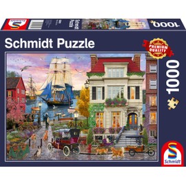 Schmidt Spiele 58989 Ship in the Harbour Jigsaw Puzzle 1000 Piece