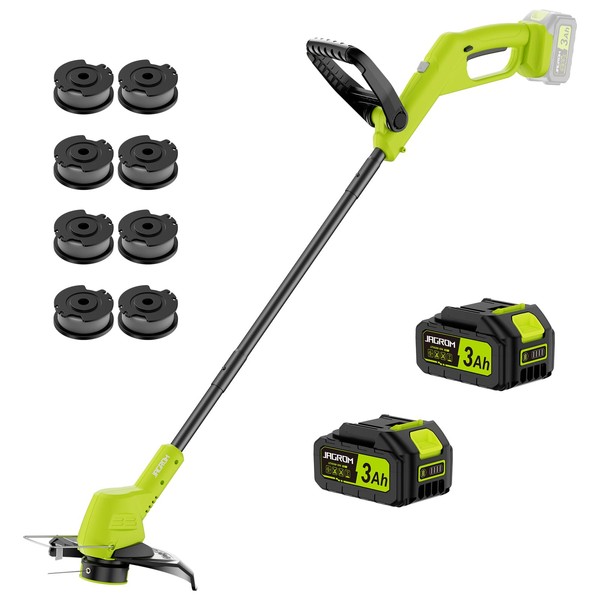 21V String Trimmer Cordless with 2x3.0Ah Battery and Charger, 12