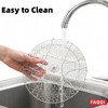 Foldable Stainless Steel Steam Fry Cooking Mesh Strainer – Versatile