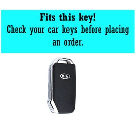 Stylec Remote Key Case Cover compatible with Kia Sportage Ceed Sorento Cerato Forte KX3 K5 Car Key Shell Cover 3 Button (White Gold)