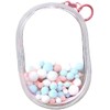 Clear Display Bag, Portable Figures Storage Case with Keychain, Mini