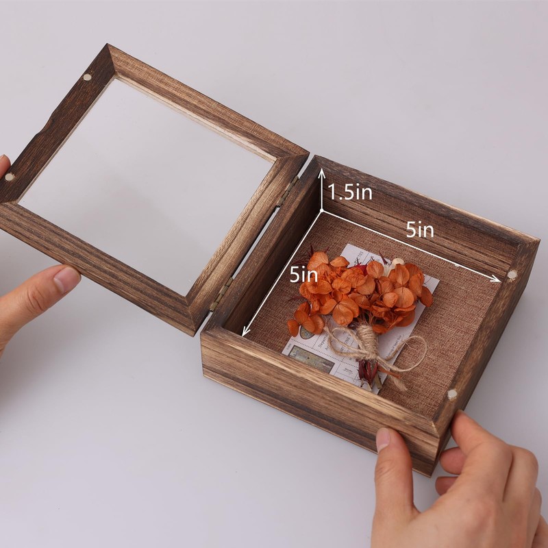 VAULTUSCN Shadow Box Frame 5x5 , Small Shadow Box Frame