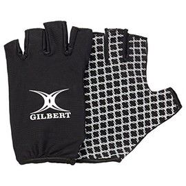Gilbert Mens International Generic Rugby Gloves - Black, Small