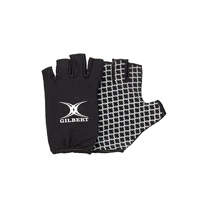 Gilbert Mens International Generic Rugby Gloves - Black, Small