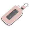 SENDEFN Universal Leather Car Key Fob Case with Clear Window
