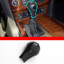 necar2020 Car Gear Shifter Knob Head Cover Glossy Black Trim For Infiniti QX80 2013-2017