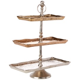 TIC Collection Calia Rectangle Plate Stand 3 Tiered Tray
