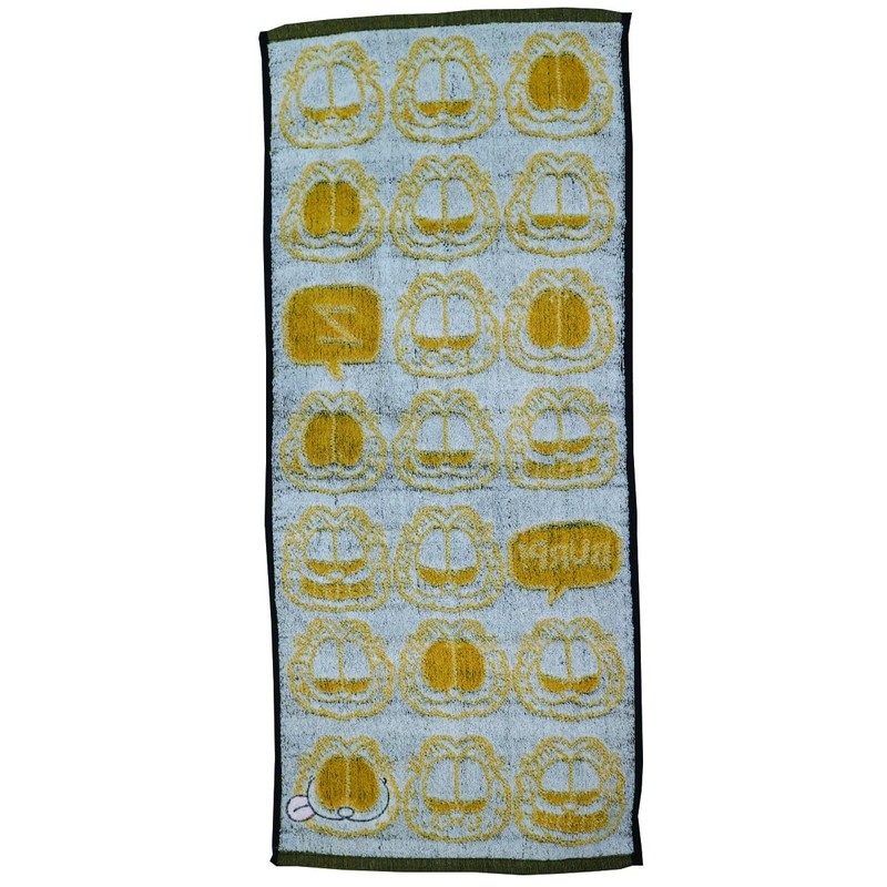 Marushin 3995002000 Garfield Face Towel, Fanny Garfield, Characters, 100% Cotton,