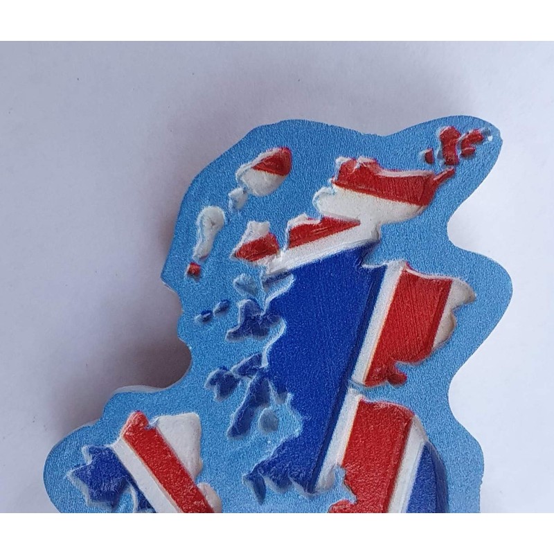 Fridge Magnets Union Jack Great Britain Map British Flag Souvenir