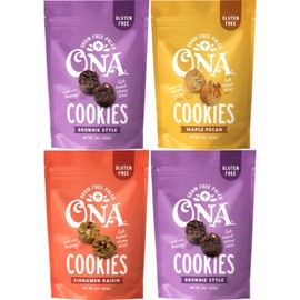 Ona Cookies Top Variety 4-pack, Ready to eat, Gluten free, Grain free, Dairy free, Paleo