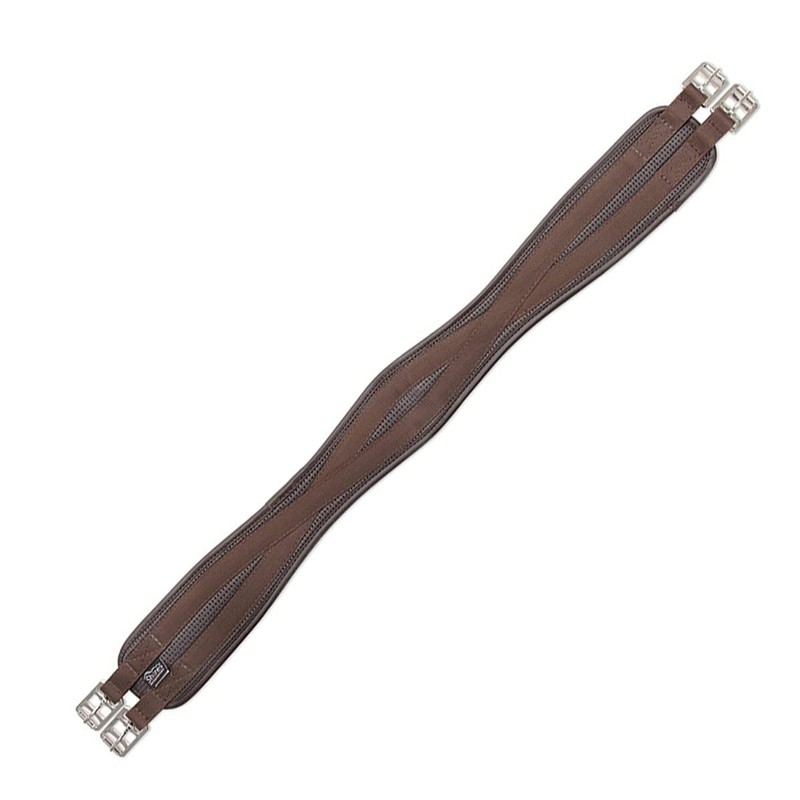 ANTI-CHAFE CONTOUR GIRTH HORSE TACK SADDLE STRAP [BROWN] [40"]