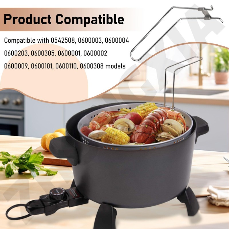 94066 Deep Fryer Basket Handle Compatible with Presto Kitchen Kettle,