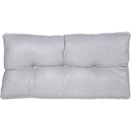 Klear Vu The Gripper Omega Non-Slip Tufted Bench Cushion for Indoor Furniture, Entryway Storage, Bay Window, Corner Nook or Piano Seat, 27 Inches, 04 Gray