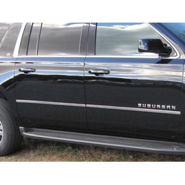 QAA Body Molding Insert Trim Kit Stainless Fits 2021-2024 Chevy Suburban 4-door