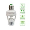 PIR Motion Sensor Light Socket,E26/E27 Smart Lamp Bulb Holder Adapter