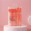 Travel Hair Parting Volume Roll Clip & Styling Rollers Bangs Pink/ONE 2ea