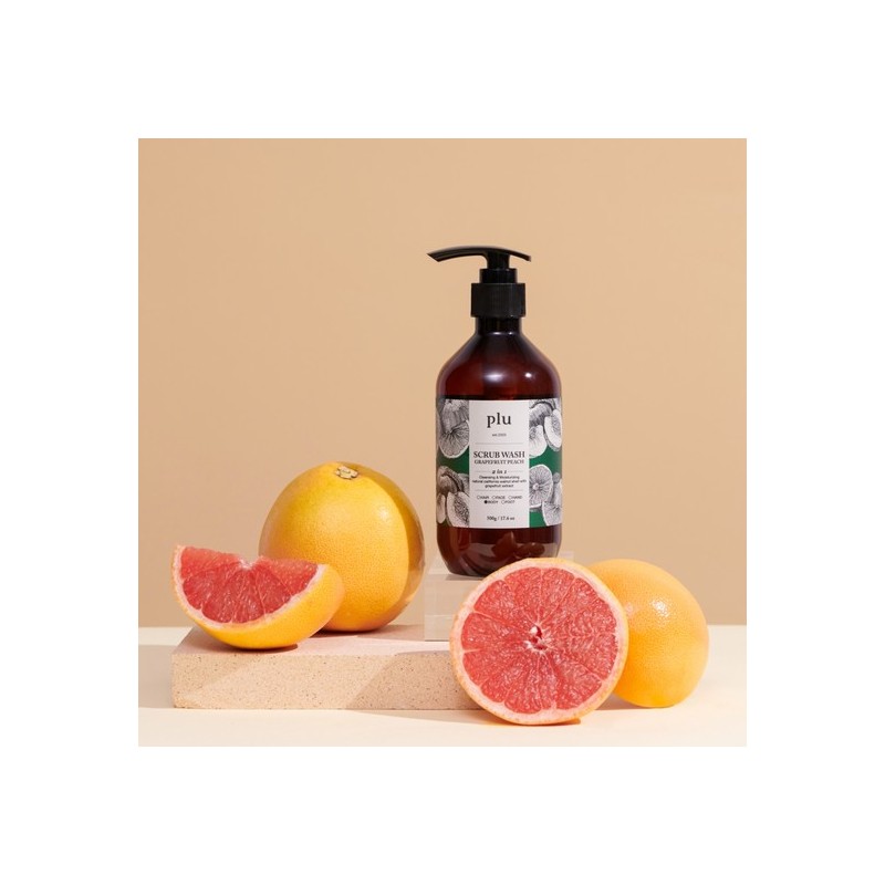 Flu Ploo Original Scrub Wash 500g 3-Piece Set (+Shower Ball)