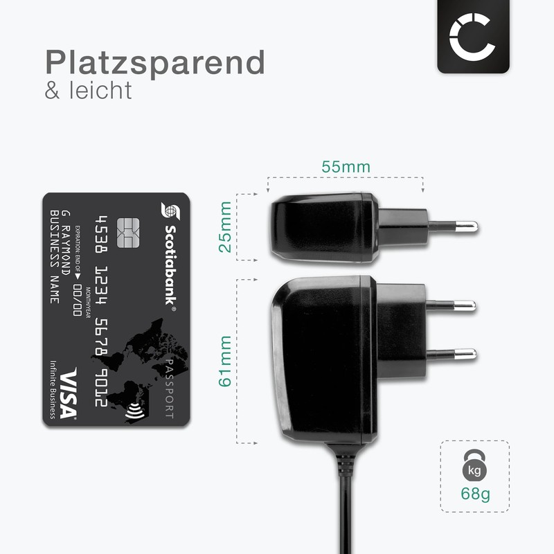 CELLONIC® 4.0 mm x 1.7 mm Charger – 1A Replacement