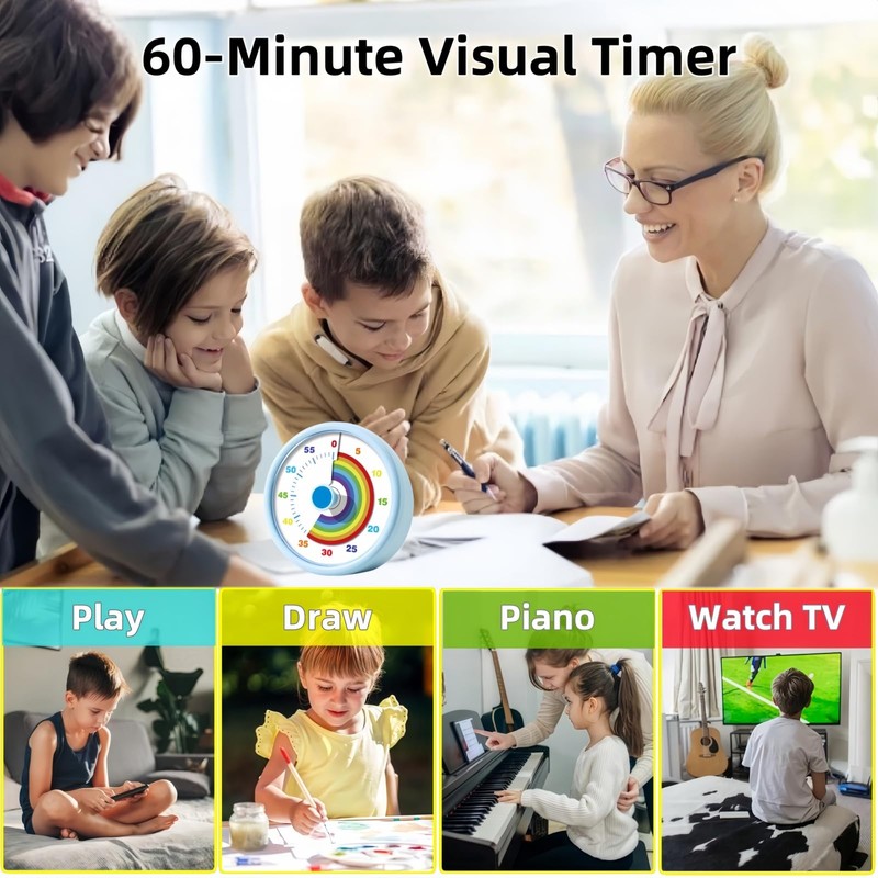 Visual Timer for Kids, 60 Minute Time Timer Kids Timer