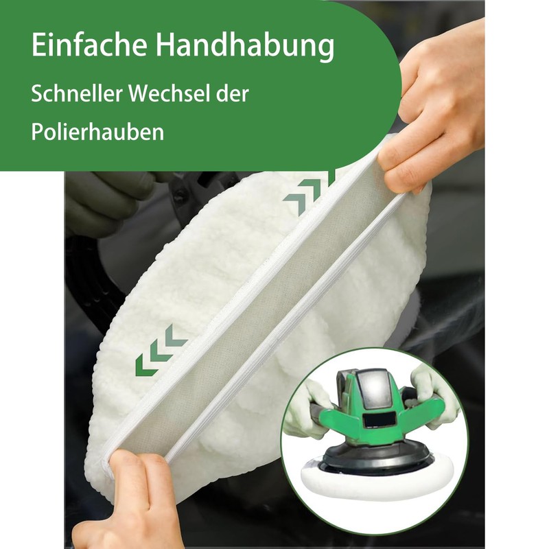 4Pcs Car Polisher Pad Bonnet Set Soft Microfiber Polishing Bonnet