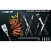 HAUSHOF 15PC Grilling Accessories BBQ Grill Set Barbecue Utensils 16.5"