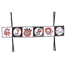 YOUTHINK Juguete de Libro de Tela Suave para bebé en y Negro de Alto Contraste para la Cognición del Artículo, Portátil y Duradero para Uso Doméstico y de Viaje, Juguete