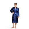 Prohonbec Men's Satin Kimono Robe with 2 Pockets, Men's Bathrobes