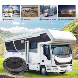 Drytuns RV Slide Out Seal 35 Ft Rubber Camper for Keystone Forest River | 018-312-EKD + 018-341 EK | D-Seal Wiper 1in x 15/16in x 35ft + Base 1/2in x 2.75in x 35ft | Black