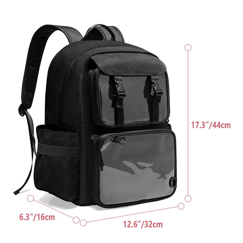 Prokva Ita Bag Pin Display Backpack with Inserts for Pins,