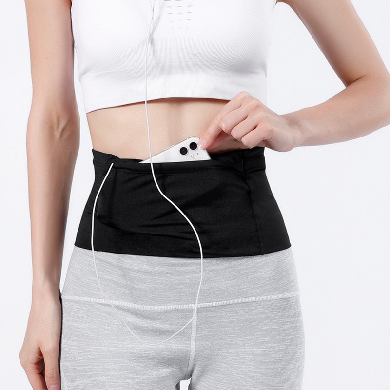 Stretch Travel Money Belt Large Capacity Running Belt Breathable Phone