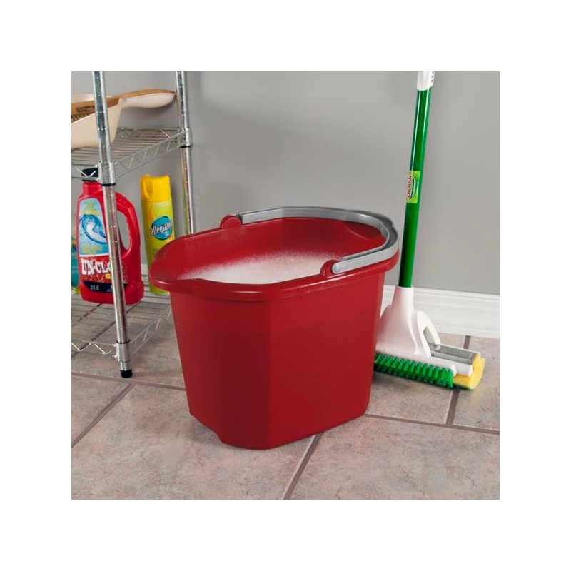 STERILITE 11215806 16Qt Red Dua Spout Pail