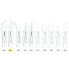 GIMA - Sterile Disposable Carbon Steel Blade No.11 Pack of
