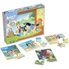 Spin Master Bluey 5 Wood Jigsaw Puzzles with Storage Box