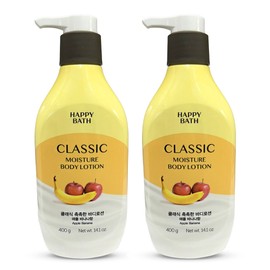 Amorepacific Happy Bath Classic Moisturizing Banana Body Lotion 400g 2 Pack