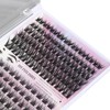126 Cluster Lashes 10‑14mm Fluffy D Curl Individual Lashes for